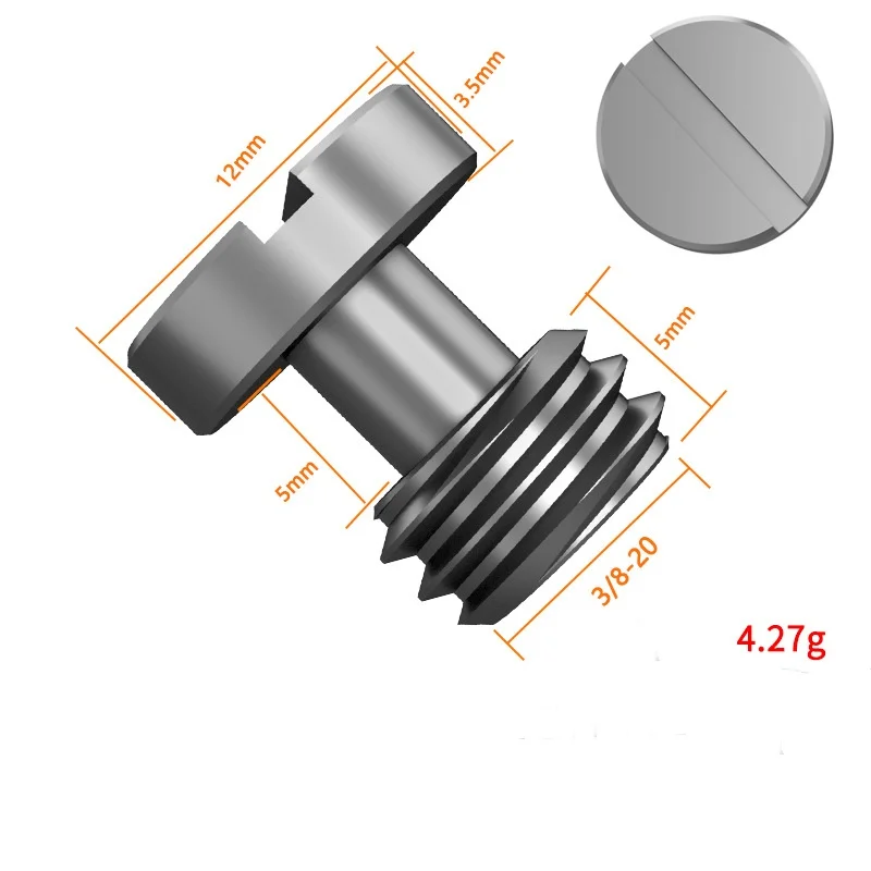 1/4 3/8 плоская головка, конвертируемый шлицевой винт, адаптер с резьбой для камеры, адаптер для крепления винта для DSLR-камеры, штатив, подставка для освещения