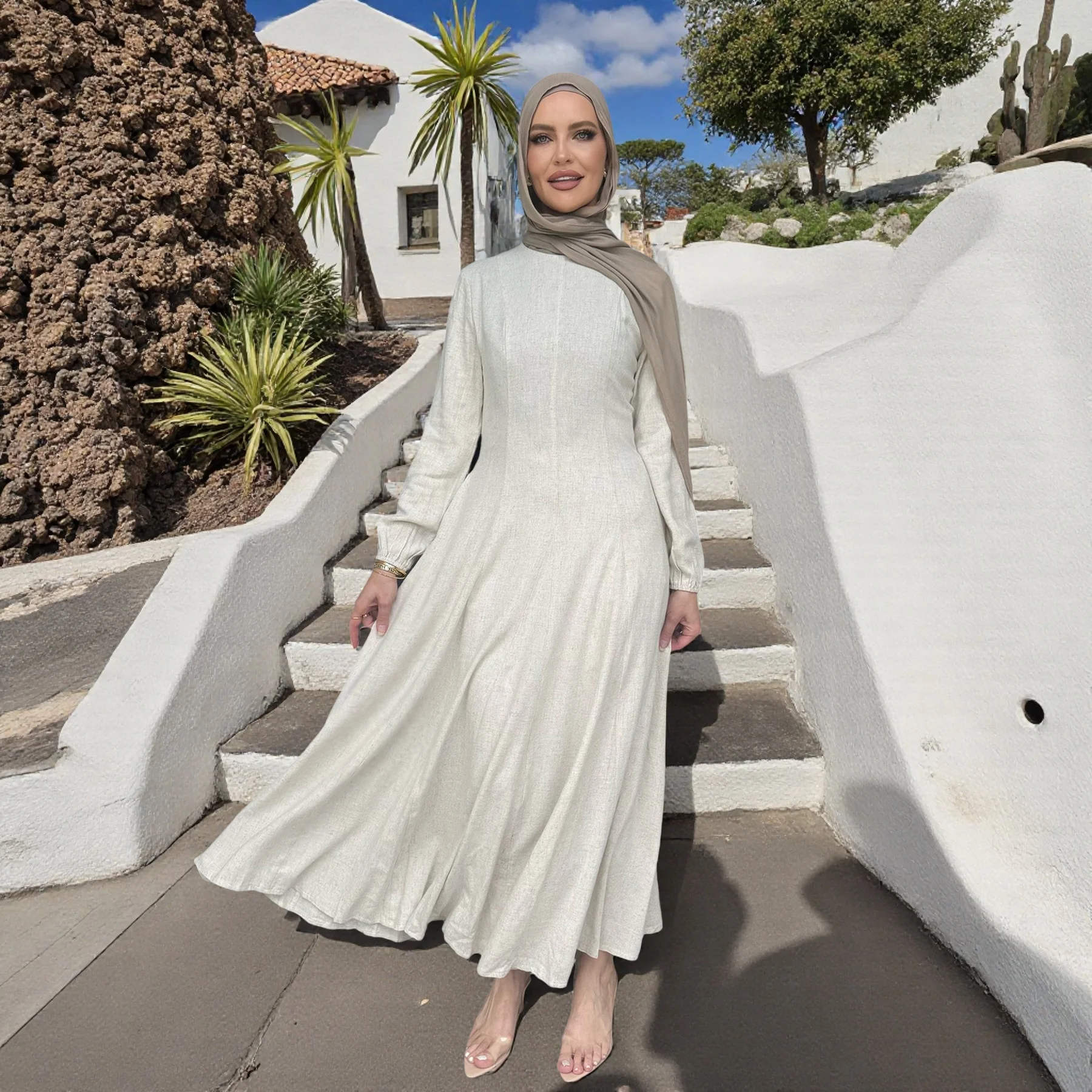 

Ramadan Eid Abaya Dubai Kaftan Muslim Women Dress Modest Islamic Prayer Clothes Vestidos Para Mujer Robe Caftan Marocain Femme