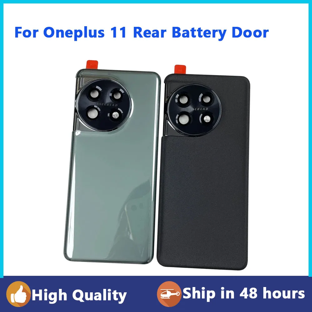 

100% New Original Back Glass Battery Cover For Oneplus 11 Rear Battery Door Housing Case With Camera Frame Repair Replace