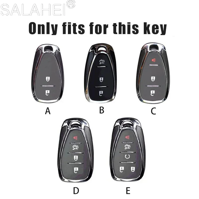 ABS Carbon fiber Car Remote Smart Key Case Cover For chevrolet cruze spark camaro Volt Bolt Trax Malibu Auto Key Shell Accessori