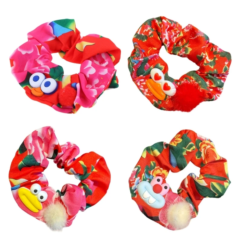 Kostum Scrunchies Rambut Ikat Rambut Bunga Lucu