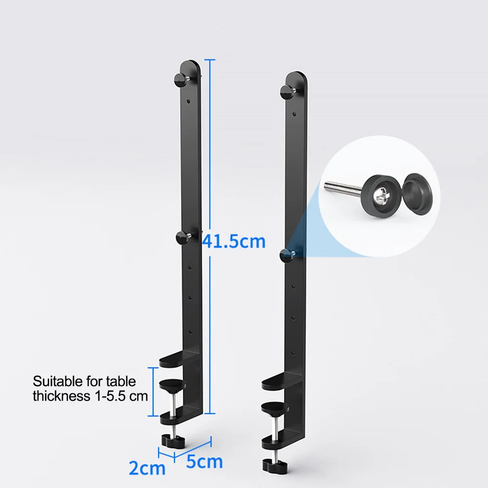 2 stks Uitgebreide Bureauklem Spijkerloze Pegboard Bevestigingsbeugel Desktop Bevestigingsbeugel Voor Gaming Setup Woonkamer Kantoor Keuken