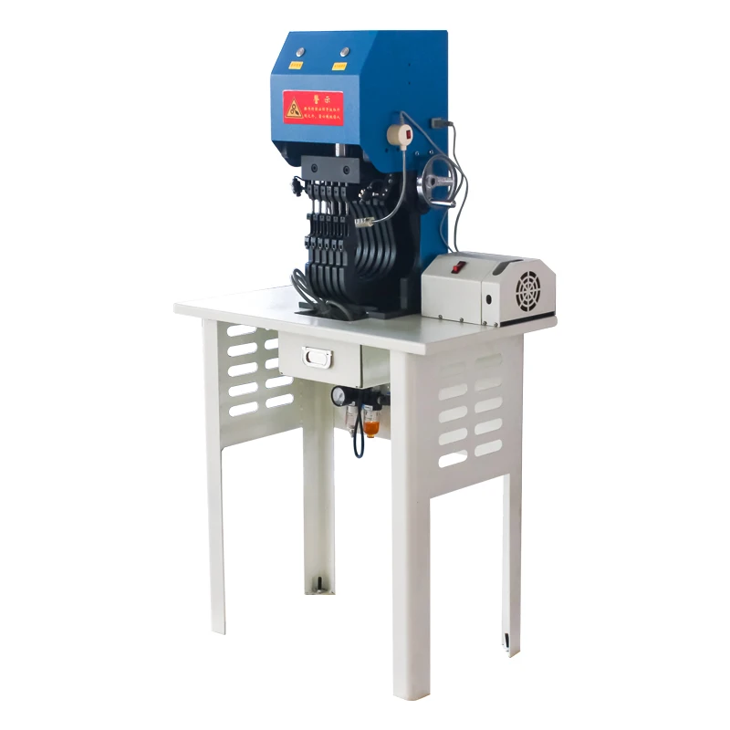 

Automatic Six Holes Punching Machine for Shoe Upper/leather Belt/garment Eyelet Punching Hole Machine