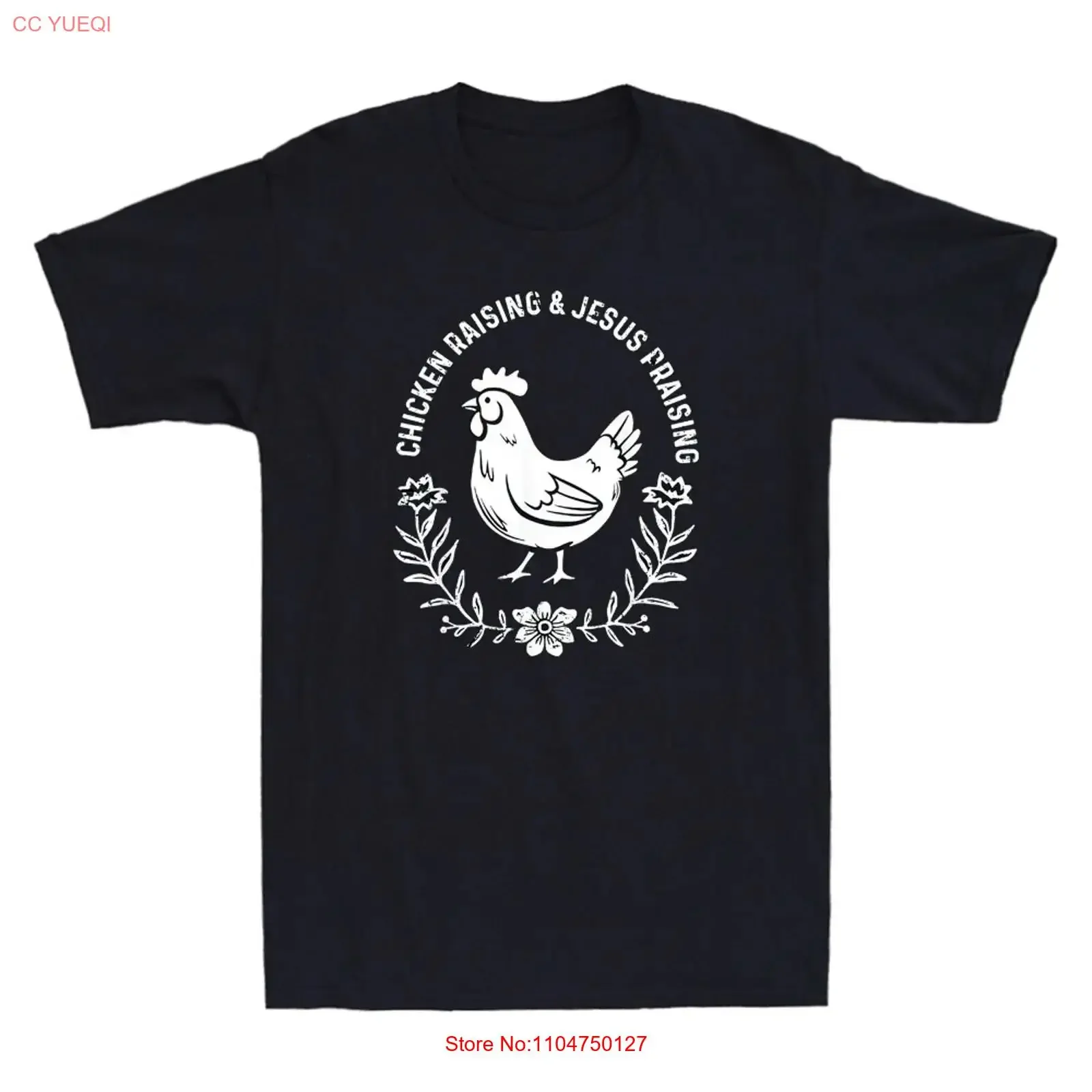 Chicken Raising Jesus Praising Funny Retro Men's  T Shirt vintage Washed Casual Comfortable Slightly designer clothes Soft