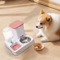 ‌Automatic Cat Feeder and Water Dispenser 2 in 1 Large Capacity Pet Food Bowl Drinker for Small Medium Cats Dogs Pet Supplies
