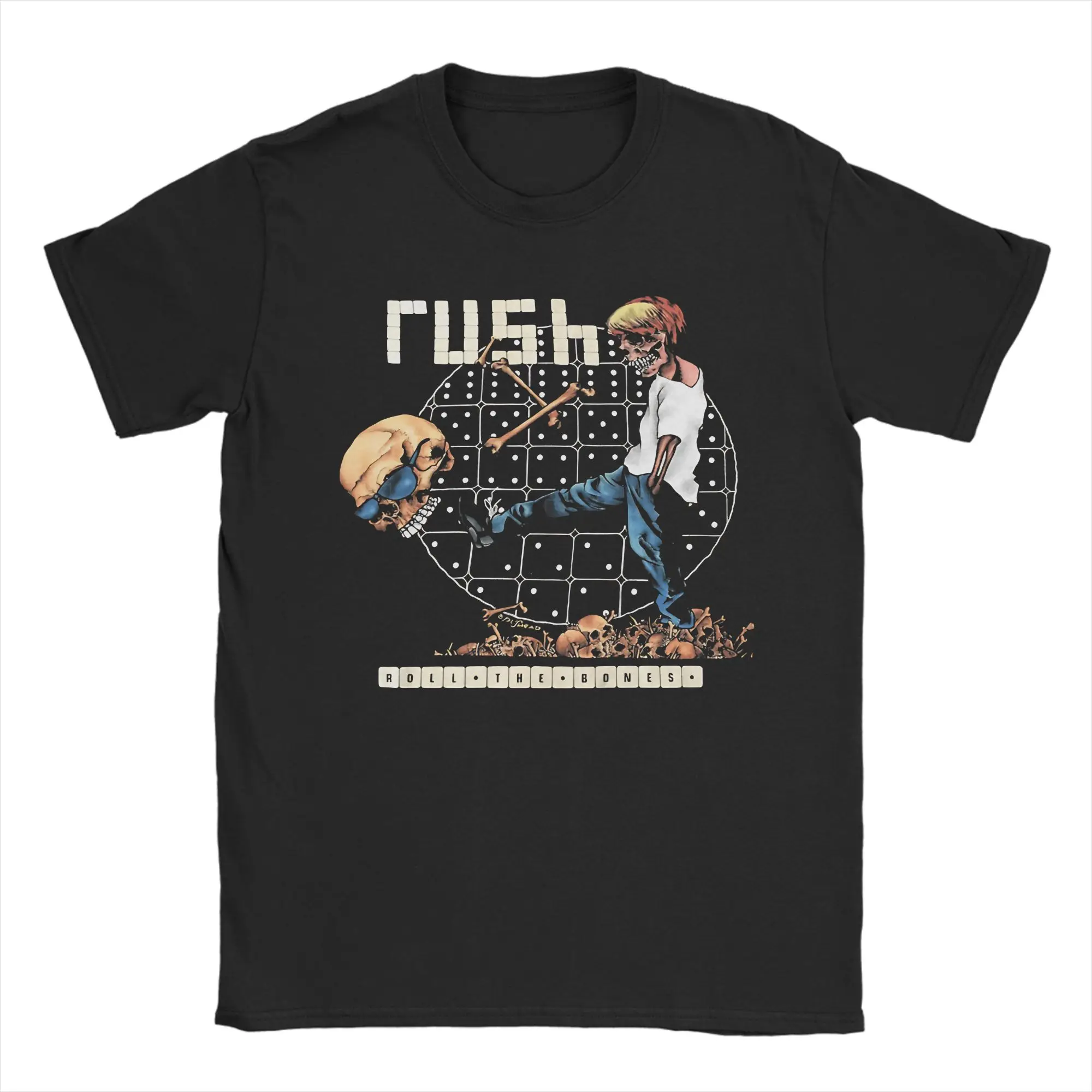 Rock Music Rush Band Cotton T-Shirt For Man Summer  Streetwear T Shirts Fashion Tee Shirt Plus Size Loose Tops