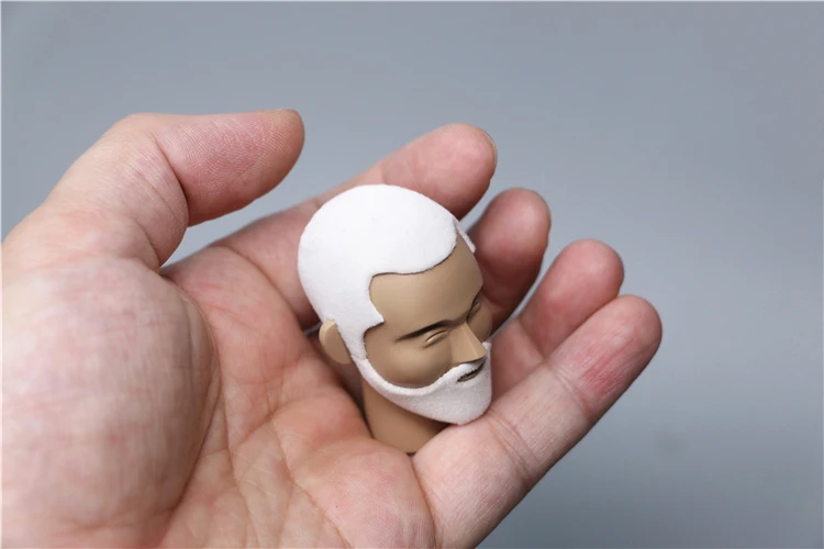 1/6 Model 2C Master Male Head Carving Sculpture Model Toy Third Party Non-2CWORKS Naijiu Old Man  fit 12