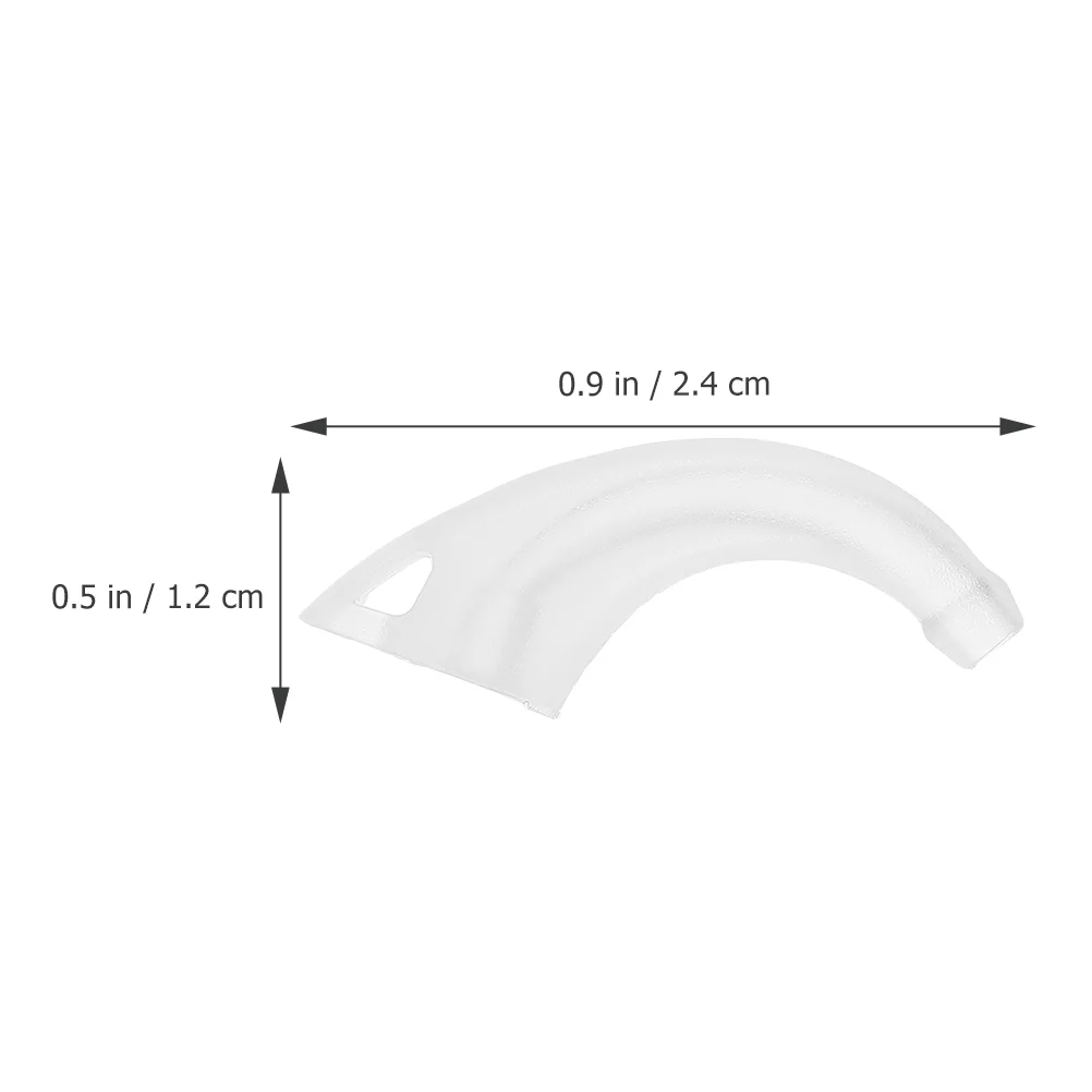 2 sztuki haczyków na uszy przezroczyste praktyczne zastępcze proste przezroczyste zaczepy na ucho z tworzywa sztucznego na akcesoria