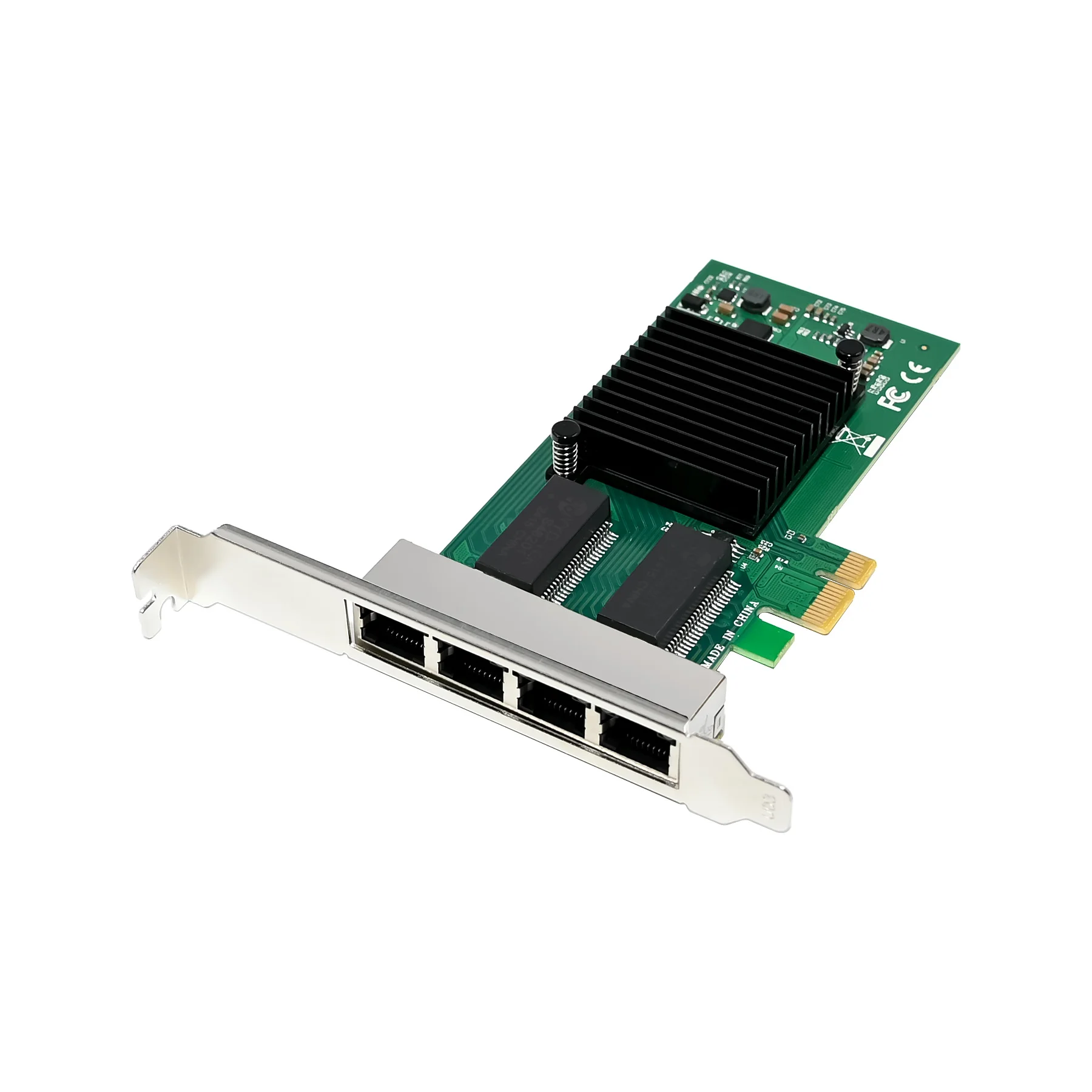 NIC per visione artificiale PCIe X1 I350-T4 Quad-1G RJ45