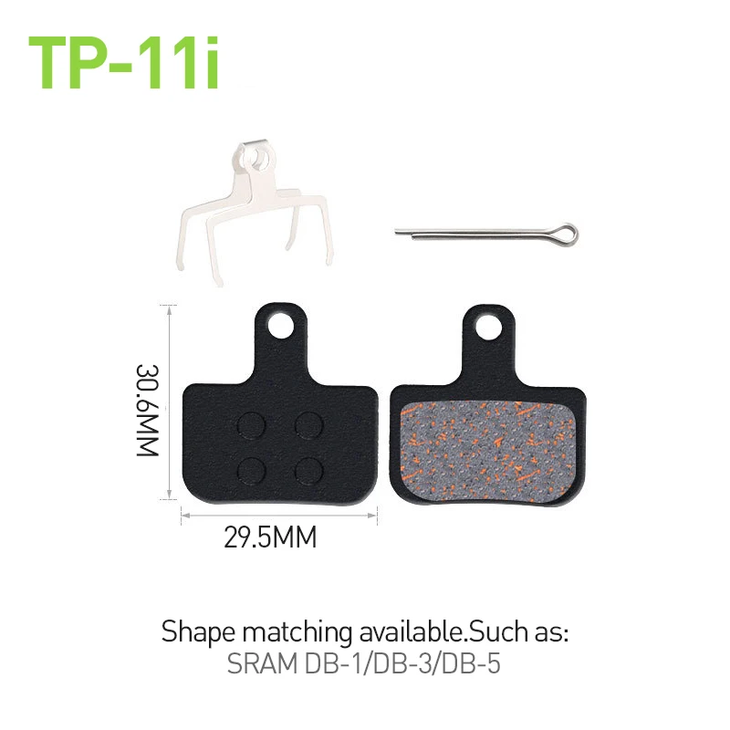 10Pairs MTB Bike Resin/Semi Metal Disc Brake Pads Suitable for AVID Elixir & DB SRAM LEVEL TL & T /SRAM DB-1DB-3DB-5 Brake Pad