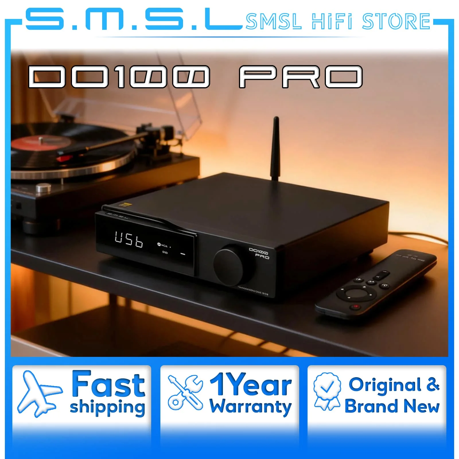 SMSL DO100 프로 고해상도 MQA DAC 듀얼 디코더, 블루투스 5.1, LDAC 24bit/96kHz, DSD512 ...