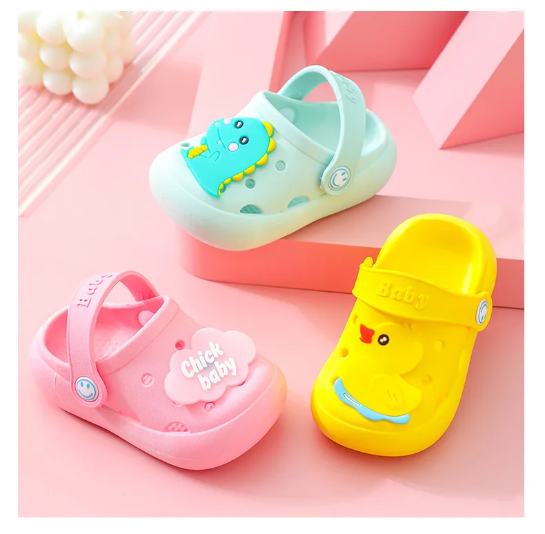 Summer Children's Slippers, Indoor Non-Slip Home Use cartoon Designs for Boys and Girls, Soft Sole Toddler Flat Shoes4001