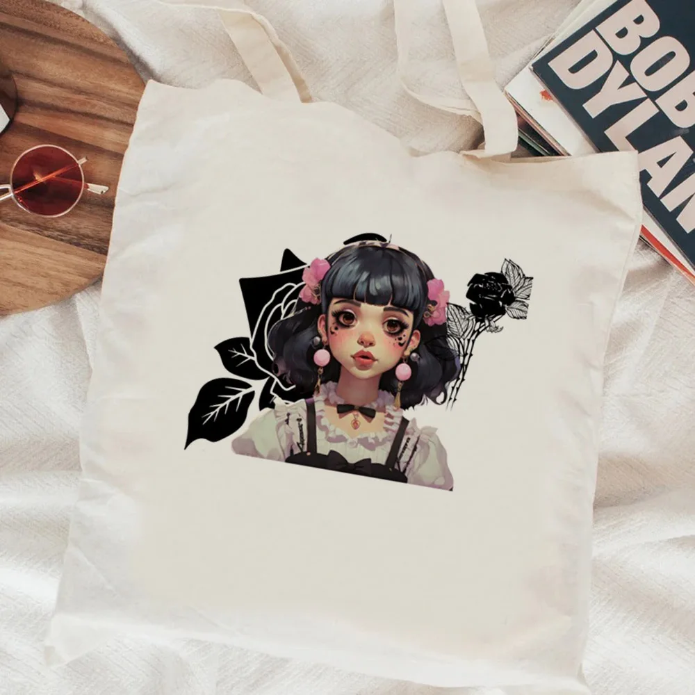 

2026 Melanie Martinez shopping bag recycle bag reusable shopper canvas bag Fashionable and versatile with ample capacity