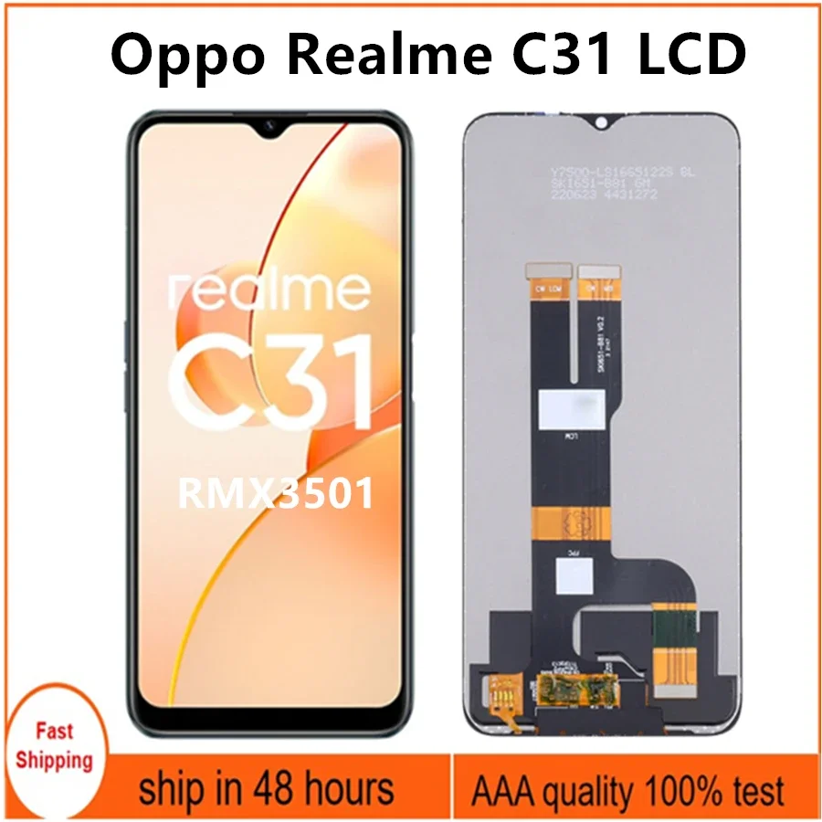 6.5'' New For Oppo Realme C31 LCD RMX3501 Touch Screen Digitizer Assembly ReplacementSensor Display Replace