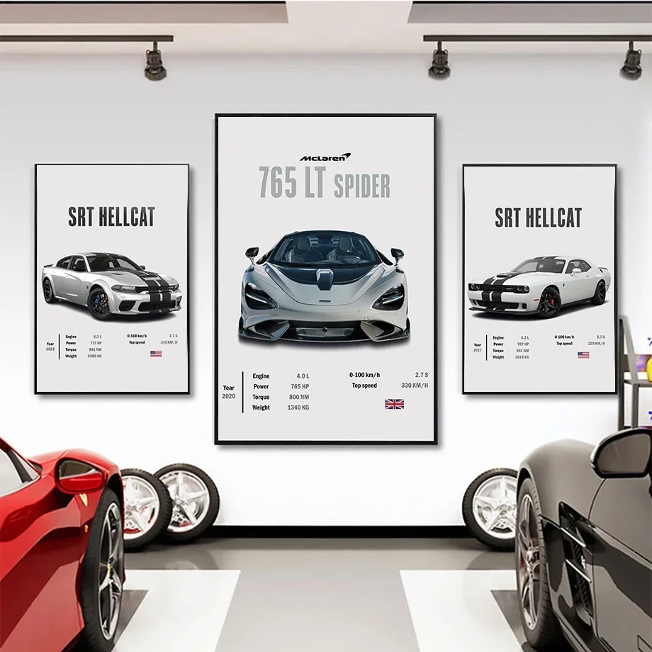 Luxury Sport Off-Road Cars 900 Rocket Nordic Supercar Brand Car Poster Aesthetic Canvas Print Wall Art Garage Room Decor