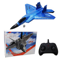 F22 aircraft Remote control fighter aircraft with lights Electric foam drone flying glider model toy suitable for children