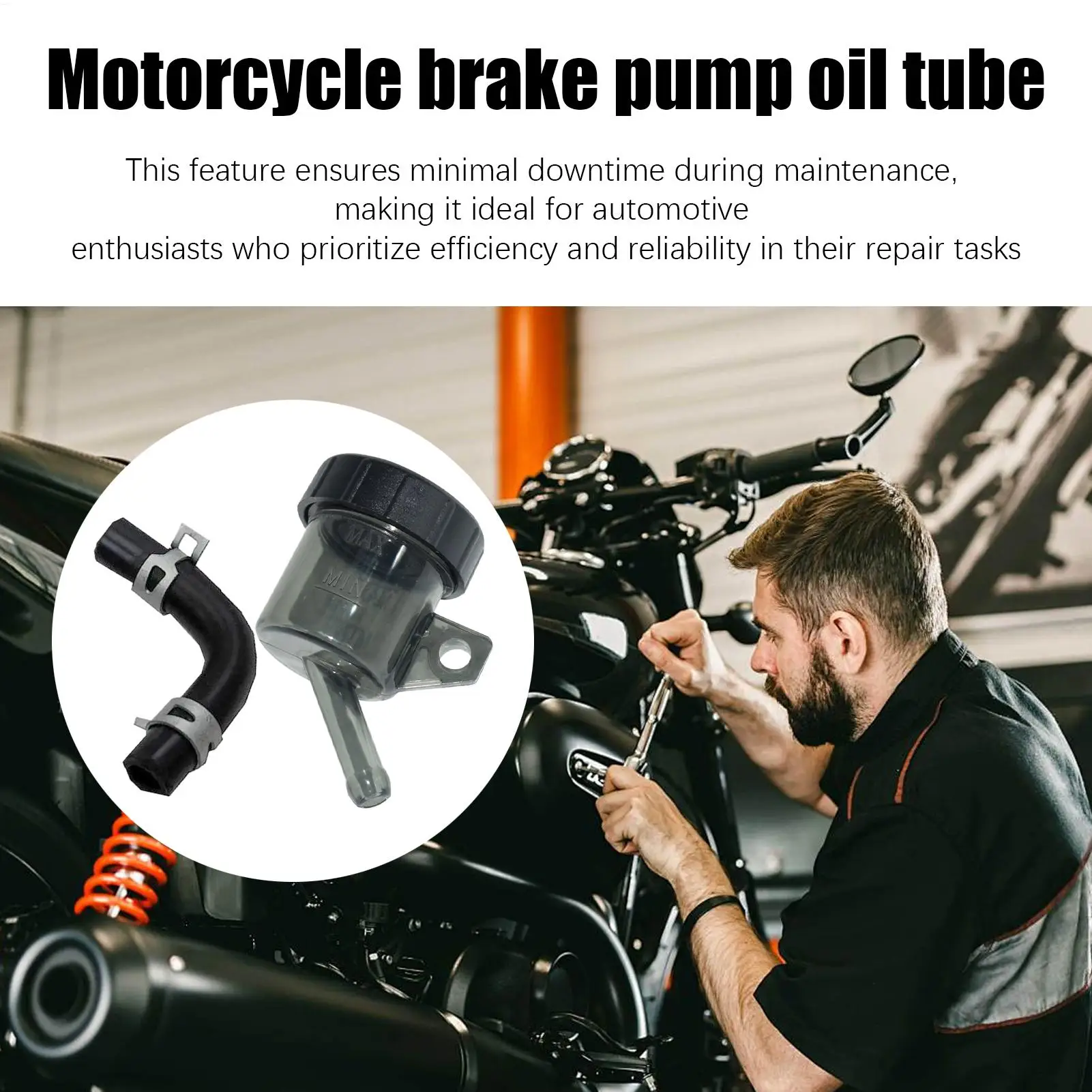 Brake Fluid Reservoir Oil Cup Modification Part Rear Brake Fluid Reservoir Tank Oil Cup For Motor Dirt Bike ATV Replace