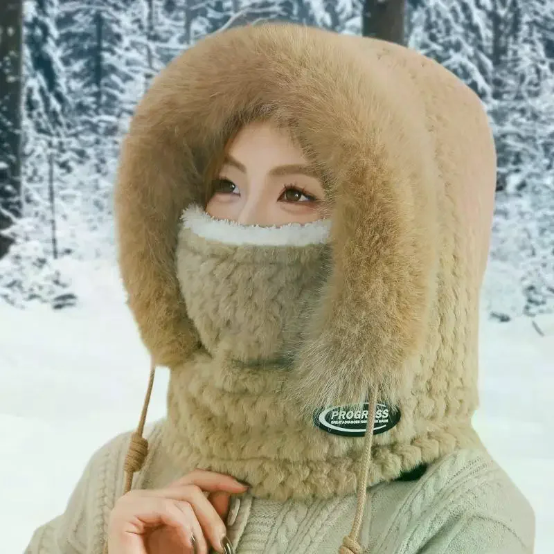 بسيطة بلون الدراجات يندبروف قبعة سميكة الرقبة أدفأ الأذن حماية قبعة الدفء يندبروف الشتاء قبعة وشاح مجموعة #2