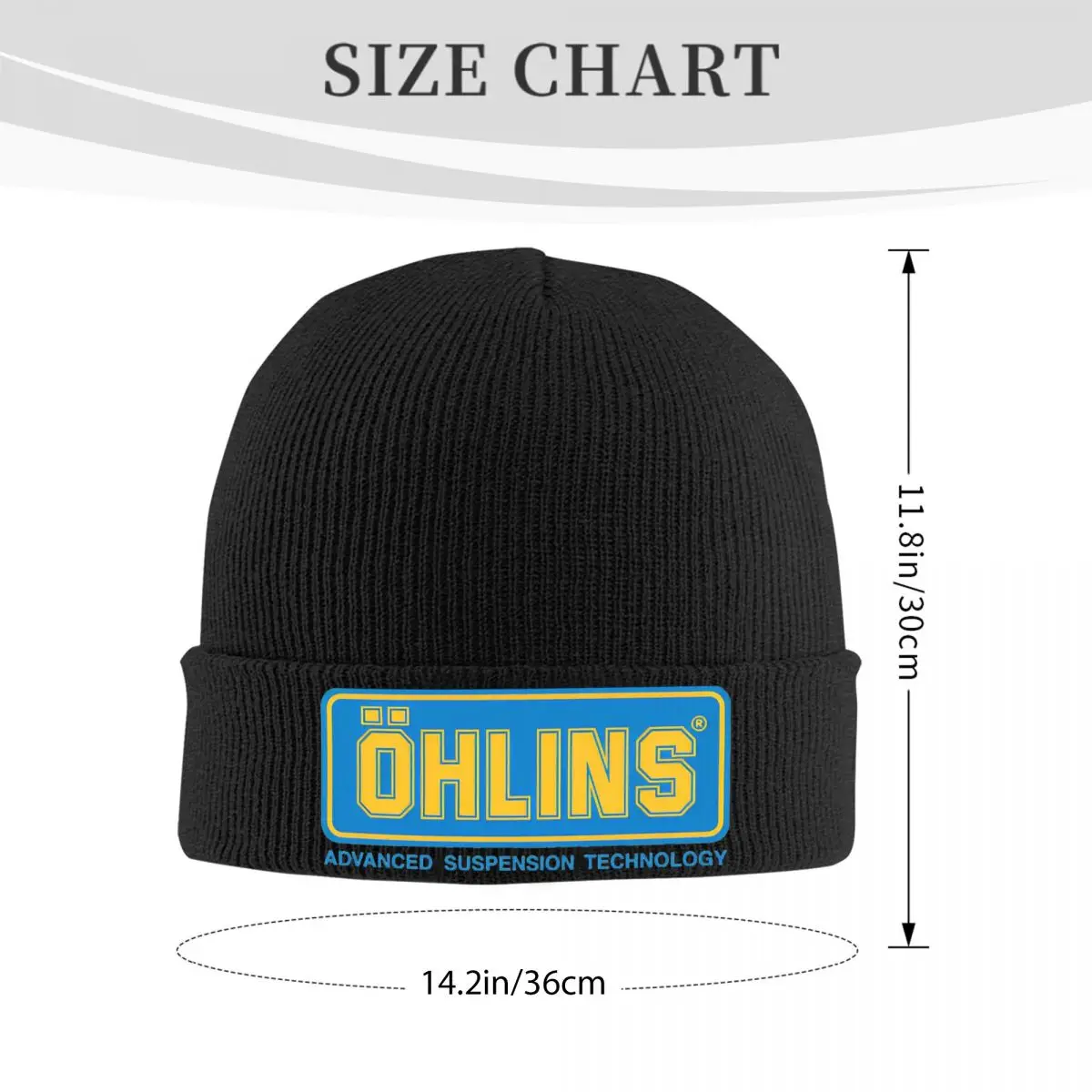 Ohlins Motorcycle Car Shock Absorber Knit Hat Beanies Autumn Winter Hat Warm Street Caps Men Women