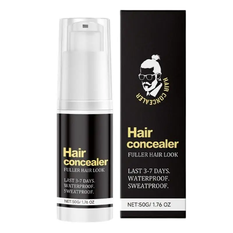 Hair Concealer Waterproof Root Coverage Fuller Powder Sweatproof Hairline Enhancing Powder for Thinning and Fine Hair