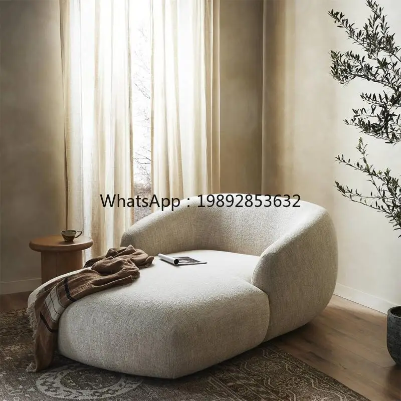 FF *French antique separate concubine chair, simple small apartment light luxury single sofa, concubine reclining chair