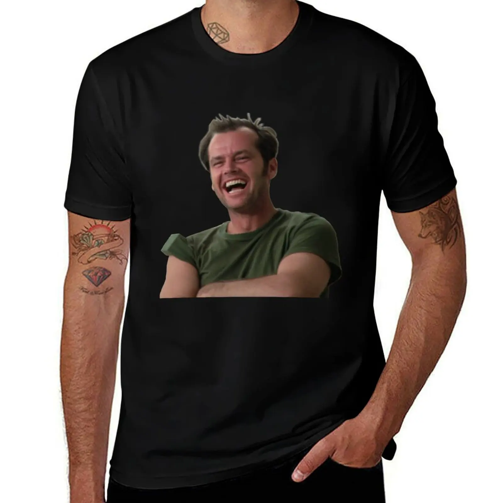 

Jack Nicholson - One Flew Over The Cuckoo_S Nest T-Shirt t shirts for man graphic tees man t shirt luxury T-Shirt