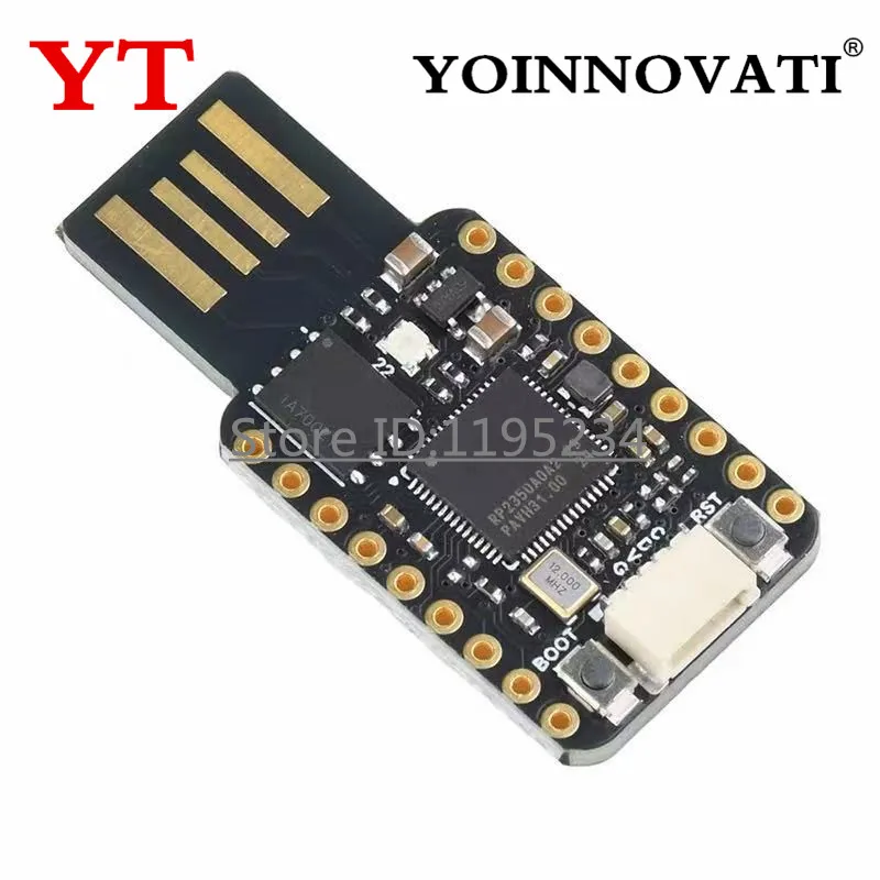 4M/16M USB RP2350 Mini Microcontroller Development Board Dual Core Dual Architecture Processor RP2350A for Raspberry Pi