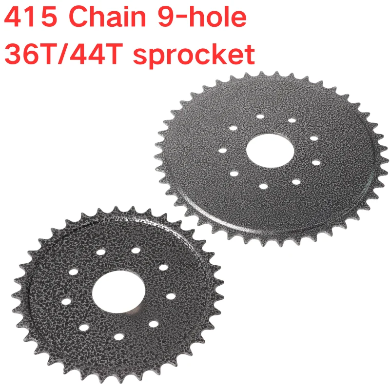 415 Chain 9-Hole 36 44 Tooth Rear Drive Sprocket for 49cc 66cc 80cc Engine Drive Parts for Electric Bicycle Motorised Bike