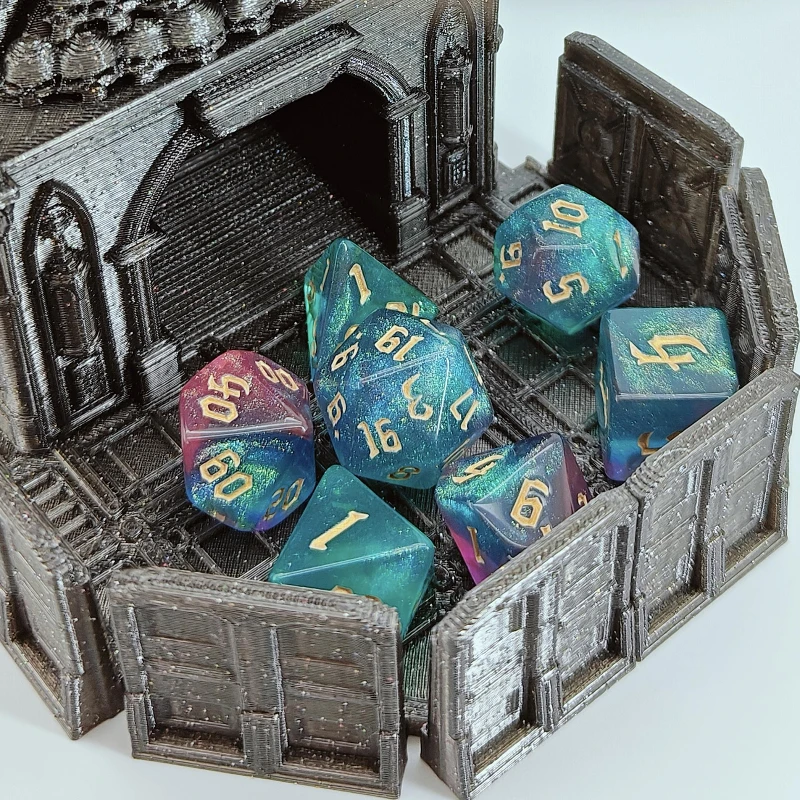 Crystal  running dnd Cthulhu COC running TRPG sieve multi-sided 20-sided Symphony dice