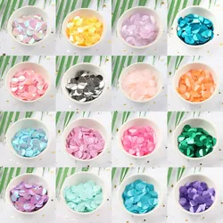 10g/Pack 12mm Oval Folded Half Sequin PVC Sequins Sewing Wedding Dress Craft Paillettes DIY Handmade Lentejuelas Accessories