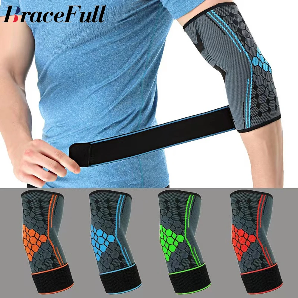 1Pcs Elbow Brace,Elbow Compression Sleeve,Tennis Elbow Brace with Adjustable Strap for golf Elbow Relief,Weightlifting,Arthritis