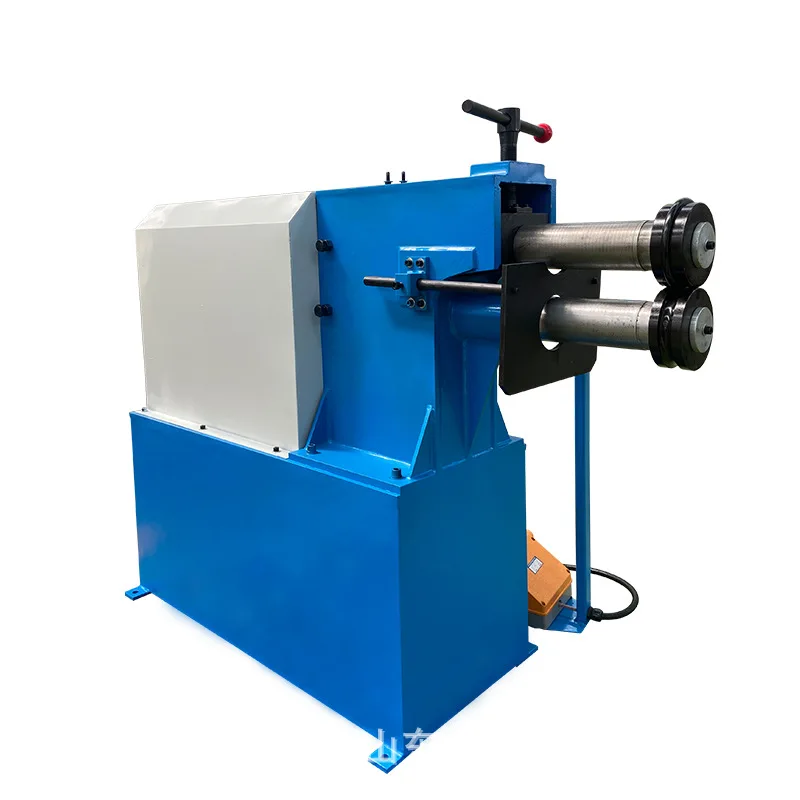 Electric Reel Machine, Round Tube Rib Press Machine ETB40 4 Sets Of Rollers, Foot Control, Simple Operation