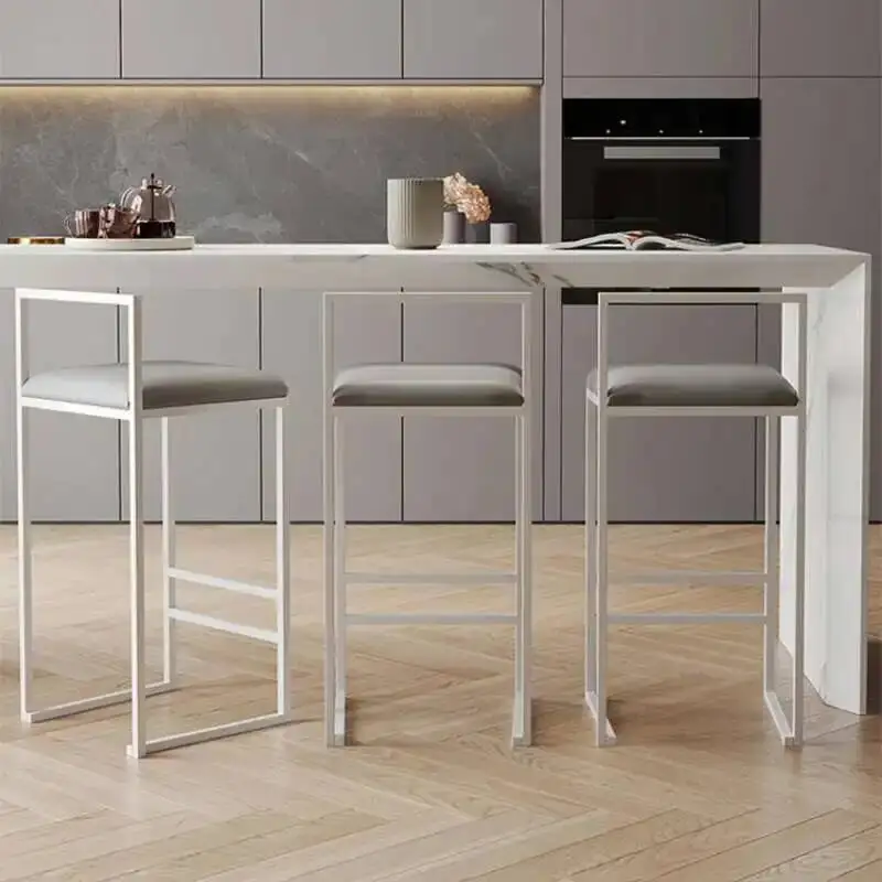 Moderno fazer bar cadeiras de jantar cozinha luxo até cadeiras de barra alta mesa de recepção taburete de cocina alto móveis para casa yy50bc