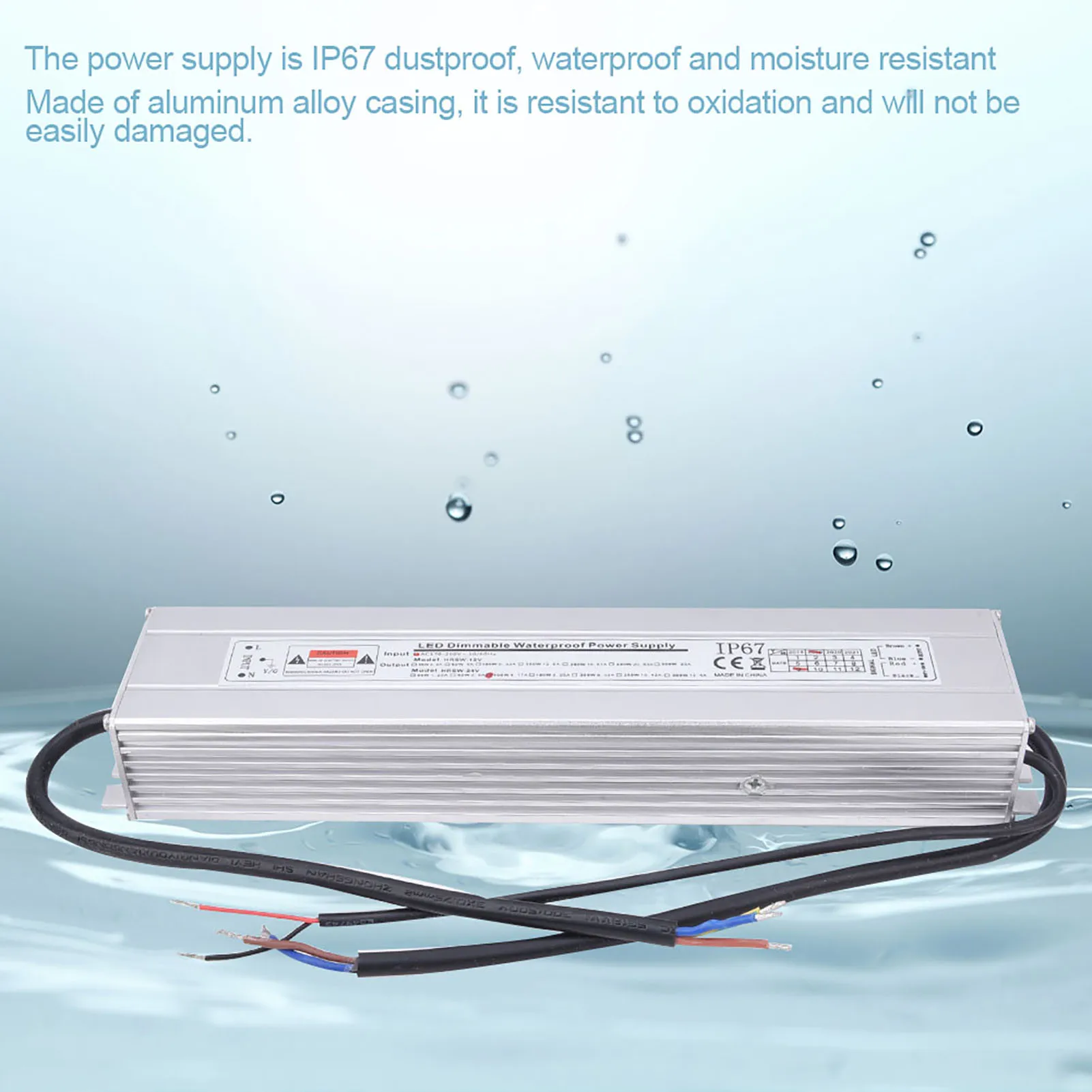

Transformer Dimmable Power Supply Dimmable Power Supply LED IP67 Waterproof Input AC220‑240V(50/60Hz) Onput 24V 100W 4.17A