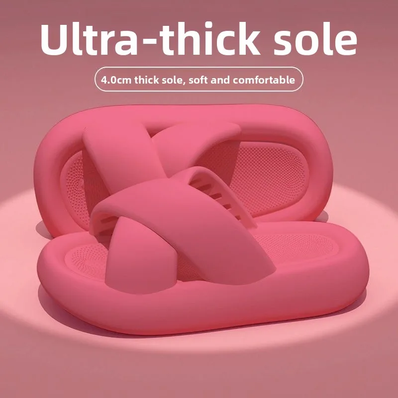 

Модные женские летние универсальные шлепанцы-сабо премиум-класса для улицы, мягкие, повседневные, нескользящие, с перекрестными ремешками, прохладные