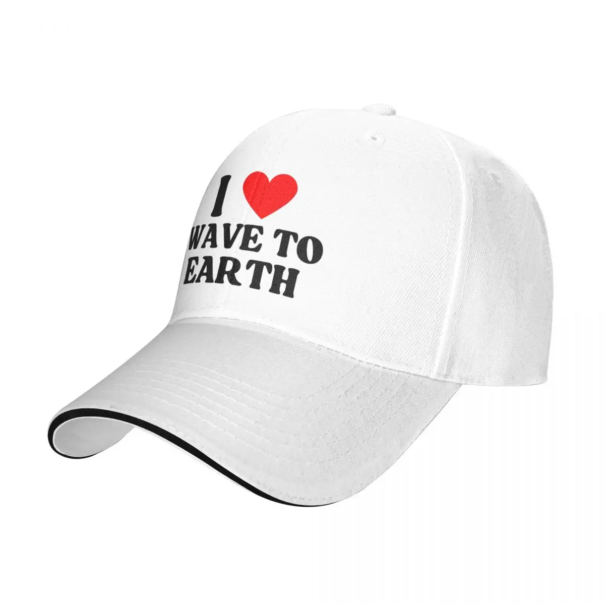 

I Love Wave To Earth Baseball Cap Summer I Heart Wave To Earth Running Hippie Hip Hop Hats Sun-Proof Custom DIY Snapback Cap