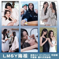 6PC/SET Namtanfilm FAYMAY LMSY Fayeyoko Lingorm Ormfolky Milklove Uppoom Skynani F4 Poster Home Decor Background Wall Stickers