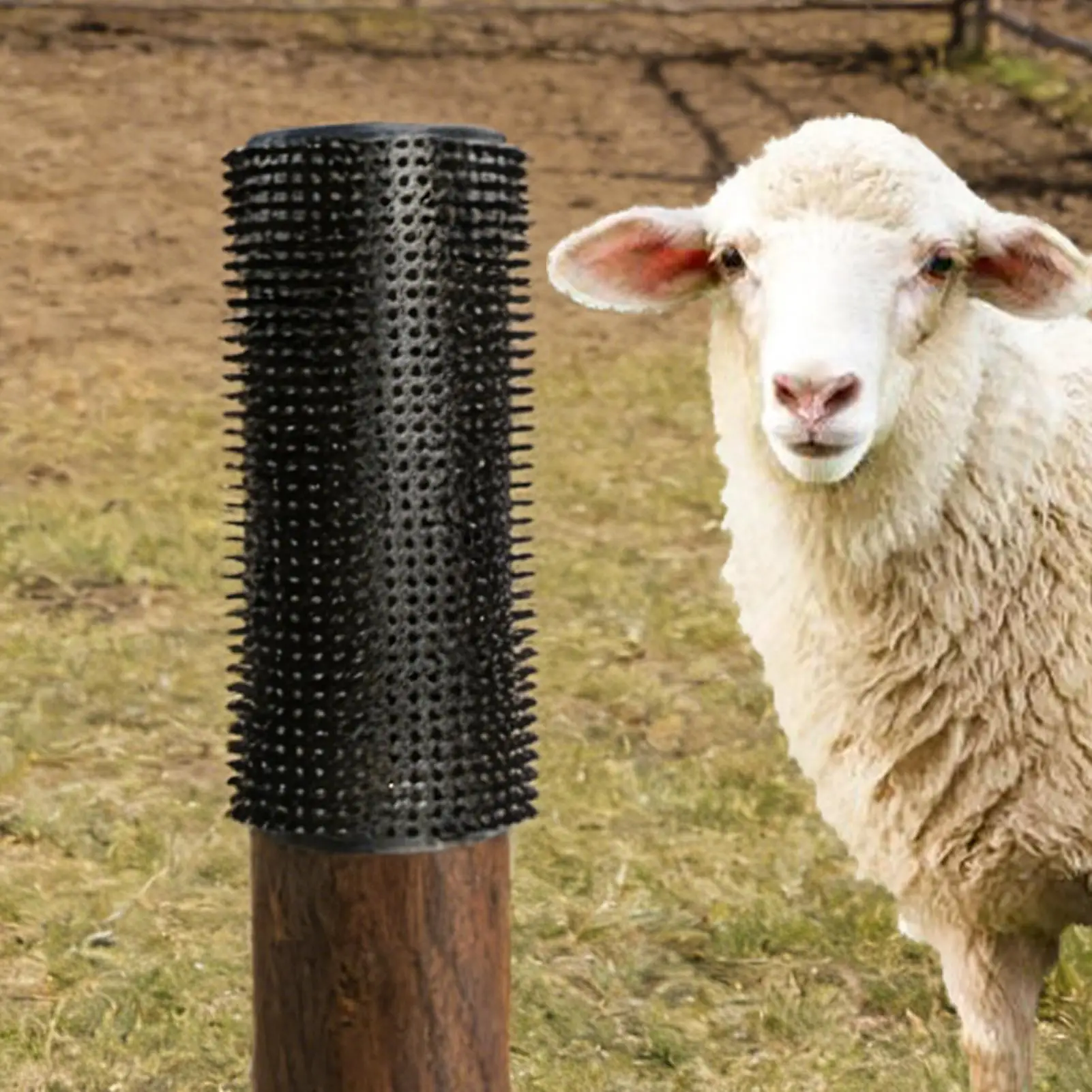 Cow Scratcher Itch Relief Shedding Pad 2-Piece Farm Animal Horse Scratcher For Cattle Cow Dog Sheep Farm Barn Stables Stall