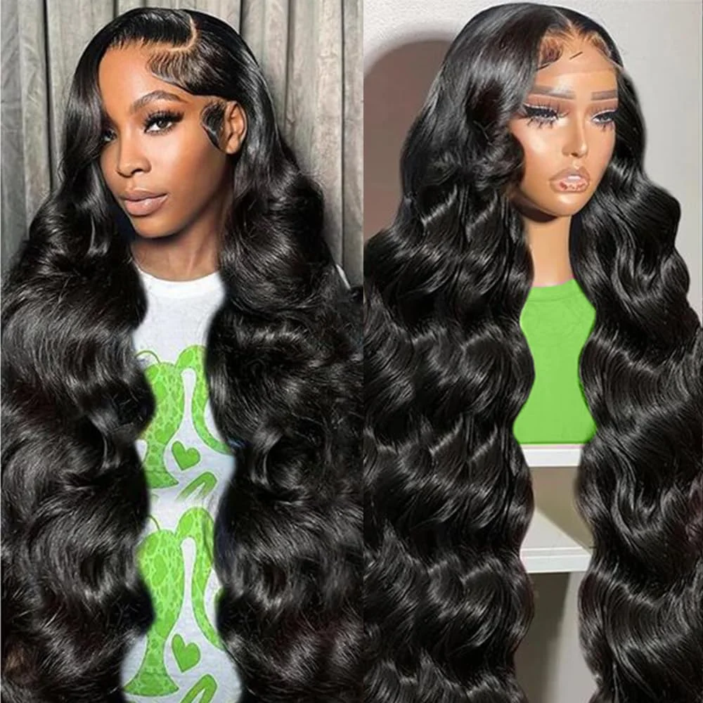 

Парик с кружевной передней частью 13x6, 13x4, 7x6, 360 Full Lace, из 100% натуральных волос, с эффектом Body Wave, высокой плотности, прозрачный, с кружевной застежкой