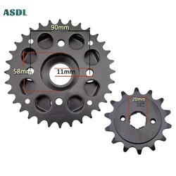 250CC 520 14T 32T Motorcycle Rear Front 520 Chain Sprocket Kit for HONDA CA250 Rebel CB250 Night Hawk CD250 88-94 CM250 CA 250