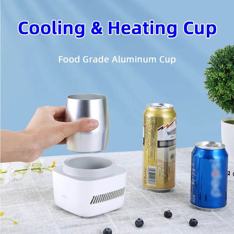 Mini Copo de Refrigeração Rápida e Aquecimento, Refrigeração Rápida, Café Quente com Leite, Bebida Fria, Home Office, Dormitório, Bebida de Cerveja, 350ml