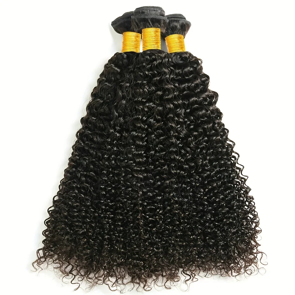 Peruvian Kinky Curly Human Hair Bundles 1 Piece New Jerry Curly Natural Hair Extensions Woman Wet And Wavy Human Hair Bundles