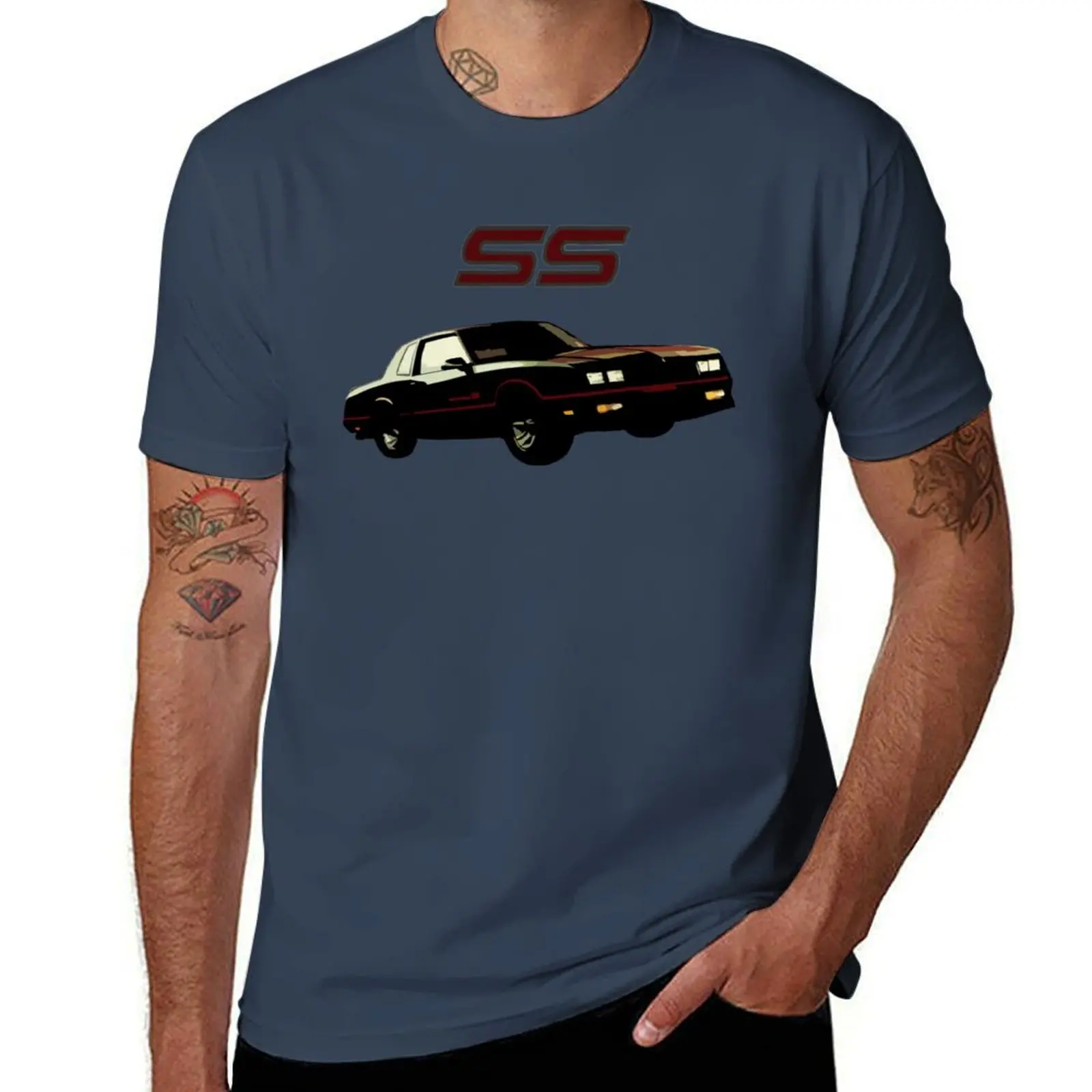 1986 Chevy Monte Carlo SS 1 T-Shirt men t shirt cotton 100% cotton t shirts man 100% man t shirt heavy cotton T-Shirt