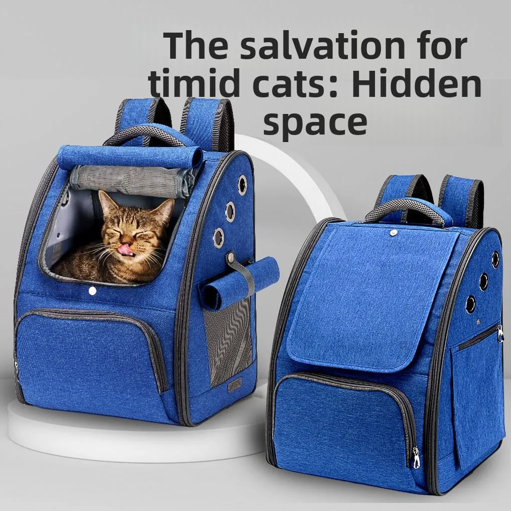 

Портативная сумка-рюкзак для животных с двумя лямками, скрытый дизайн, дышащая переноска для маленьких собак (например, тедди) для путешествий