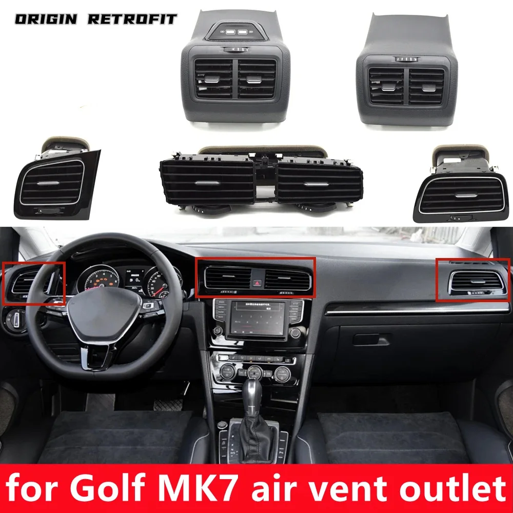 

For VW Golf MK7 Dashboard Center Console Rear Armrest Air Vent Outlet Grille 5GG 819 703 E 704 M 728 R 864 298 A B