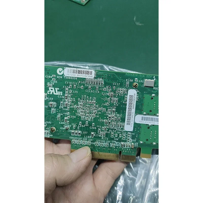 for EMULEX LPE12002-AP 8G PCI-E HBA Card Dual Port Fiber Channel Adapter with 8G SFP Module Original