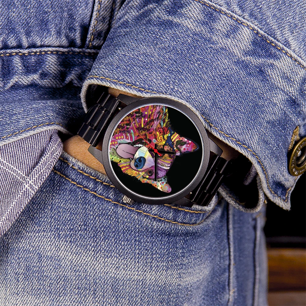 Universal Rose Gold 45/38 mm Dial Quartz Movement Watch for Men And Women Silver Black Wristwatch Gift Souvenir Clock Box