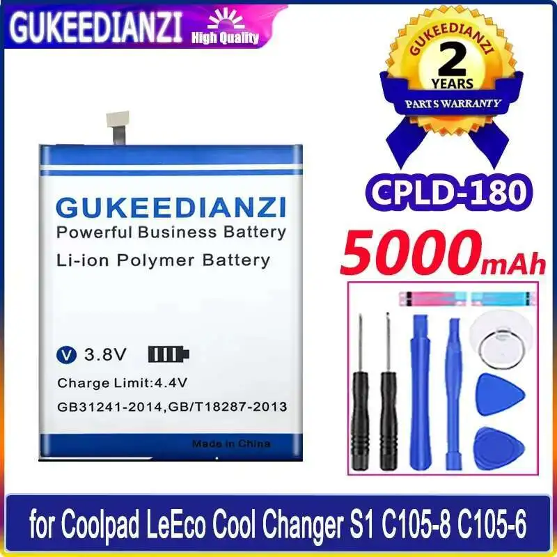 Высокопроизводительный аккумулятор мобильного телефона для Coolpad для Leeco Cool Changer S1 C105-8 C105-6 Высокоэффективный аккумулятор 5000 мАч Cpld-180