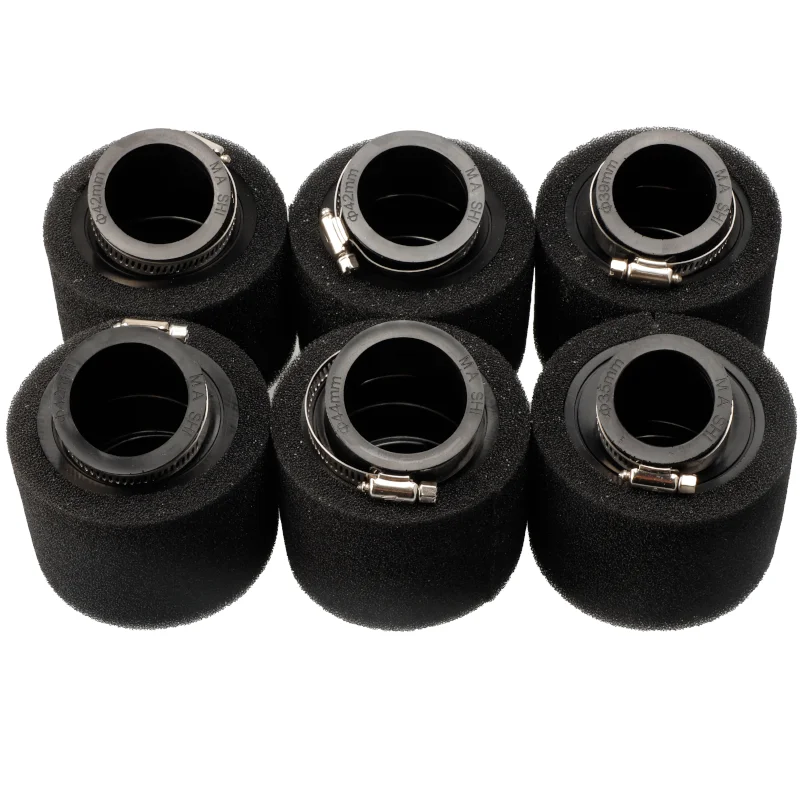 Black bend Neck Foam Air Filter 35mm 38mm 42mm 45mm 48mm Sponge Cleaner Moped Scooter Dirt Pit Bike Motorcycle