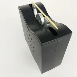 Plastic Toothpick Holders Black Lifting Man Type Toothpicks Dispenser Box Easy to Use Multipurpose Toothpick Storage Case